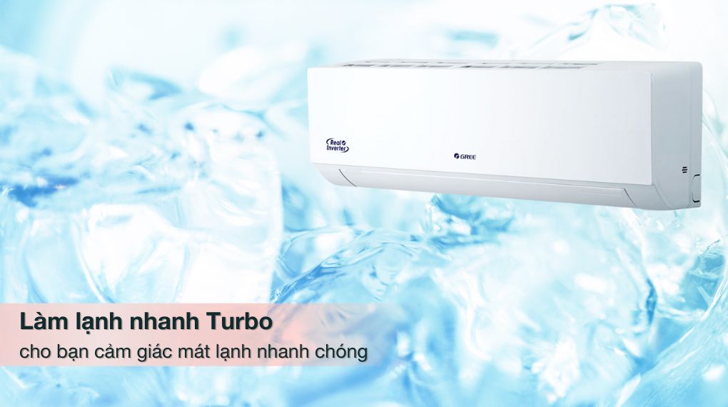 Làm lạnh nhanh Turbo cho cảm giác mát lạnh nhanh chóng